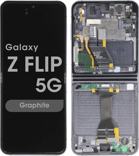Samsung Galaxy Z Flip 5 (SM-F731B) Display LCD Inner Complete With Frame Graphite (Service-Pack)