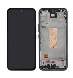 Samsung Galaxy M54 (SM-M546B) Display LCD Complete With Frame Black (Service Pack-Assembeld)