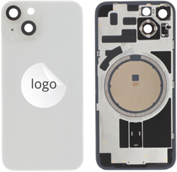 For Apple iPhone 14 Back Cover With Camera Lens + MagSafe Magnet Starlight (OEM-Equivalent)