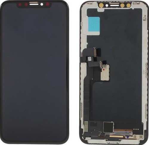 For Apple iPhone X Display LCD Black (Soft OLED)