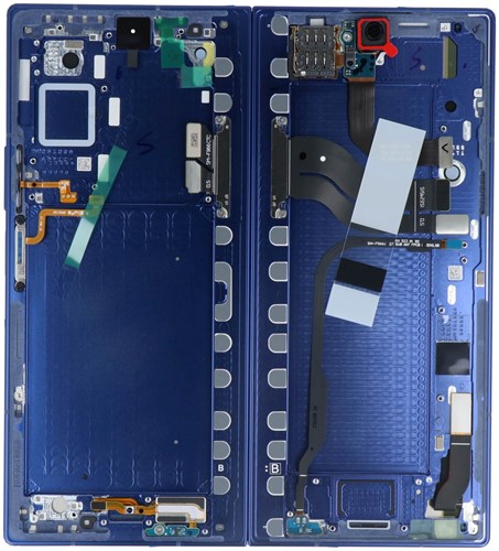 Samsung Galaxy Z Fold 7 (F966B) Inner Display LCD Complete Blue (Service-Pack)