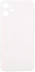 For Apple iPhone 12 Pro Big Hole Back Glass White (OEM)