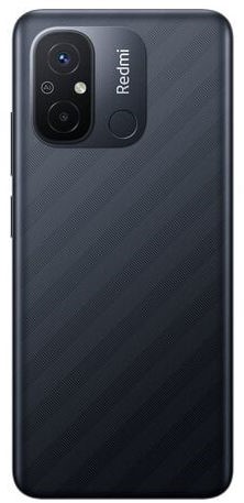 Xiaomi Redmi 12C Back Cover With Camera Lens Grey-Black