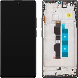 Xiaomi Redmi Note 14S Display LCD Complete With Frame Black (Service-Pack)